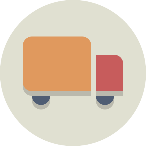 Sketch of a small delivery truck 